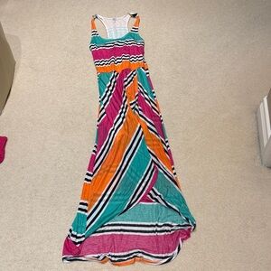 Splendid Multicolor Striped Maxi Dress